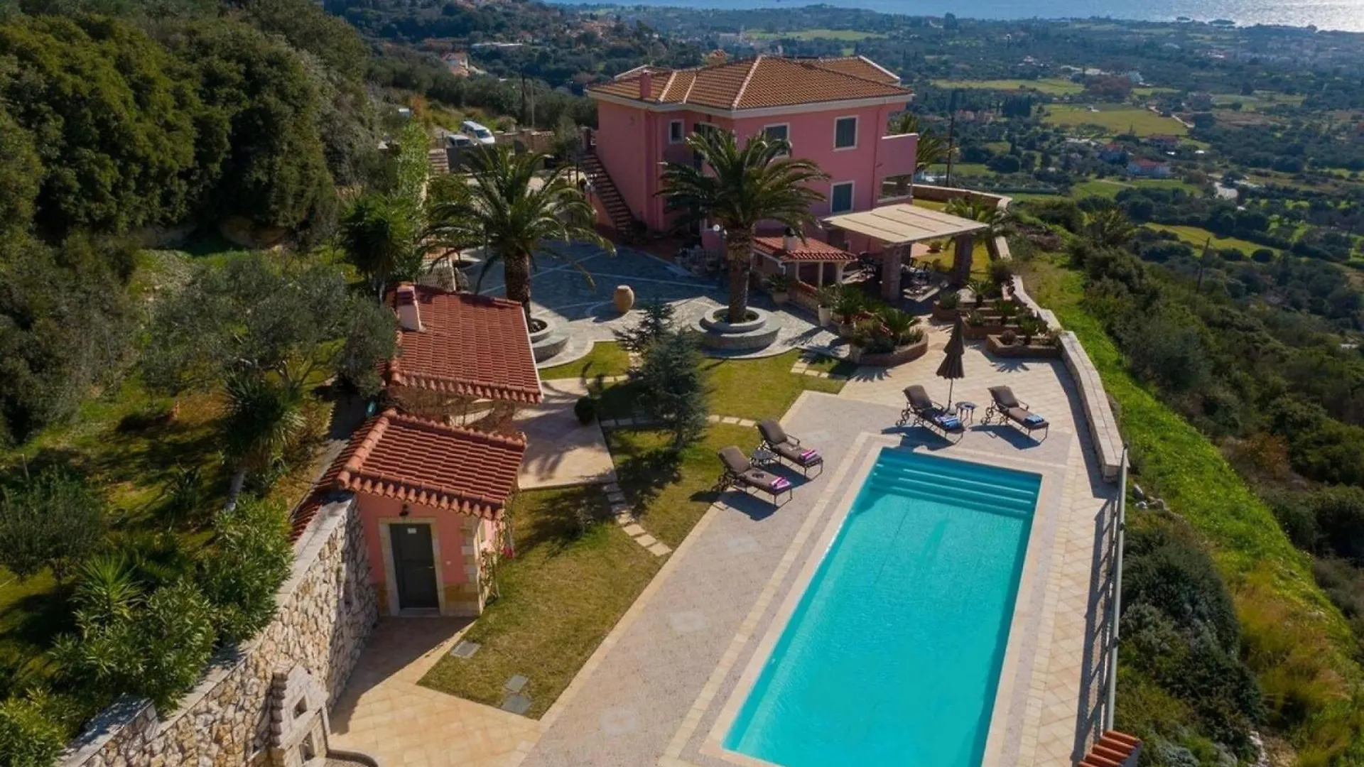 别墅 Sunset Mansion Kefalonia Livathos